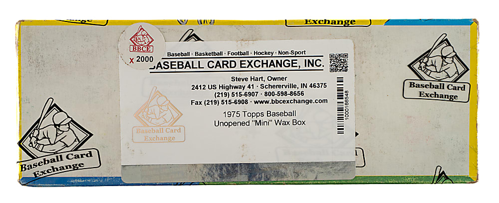 1975 Topps Mini Unopened Wax Box (36 Packs) - BBCE