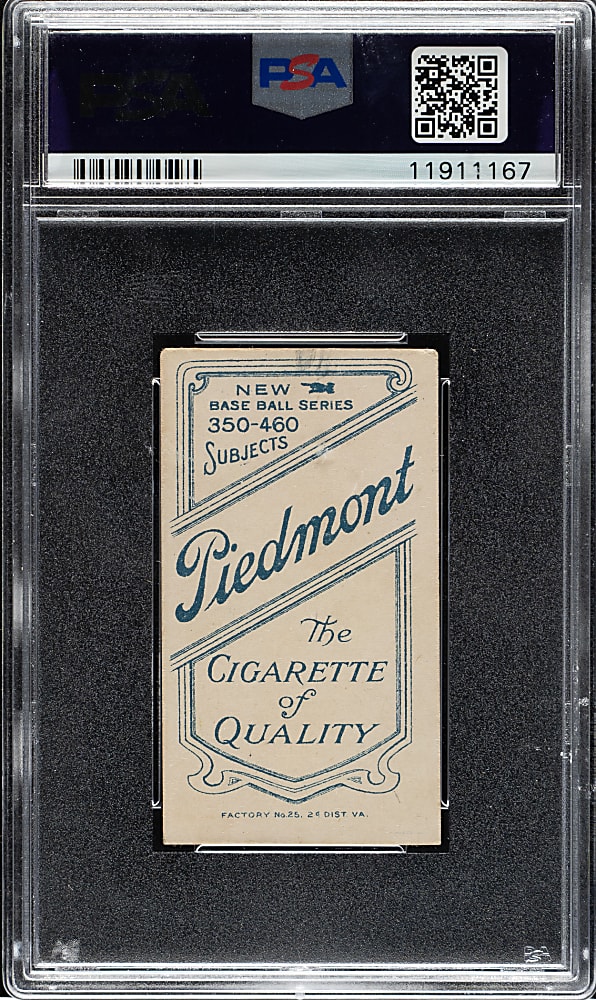 1909-1911 T206 White Border Ty Cobb Bat Off Shoulder PSA EX-MT 6