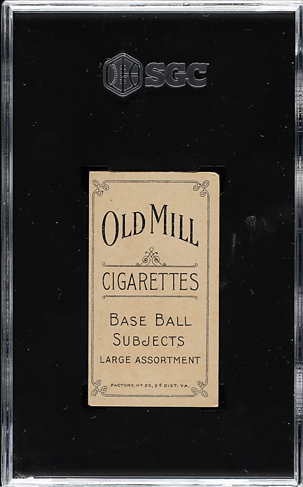 1909-1911 T206 White Border Cy Young Portrait SGC VG+ 3.5 - Old Mill Back
