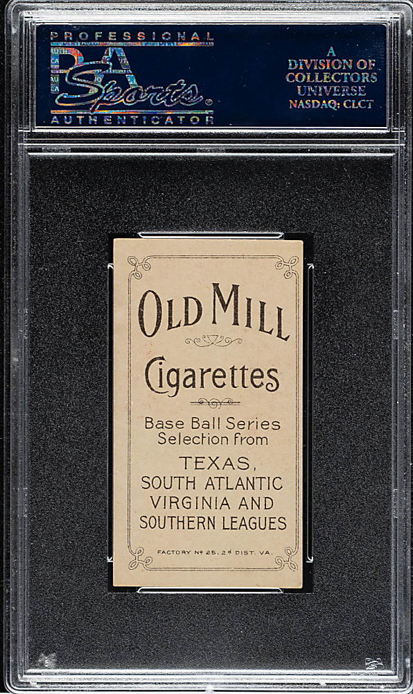 1909-1911 T206 White Border Tom Guiheen Southern Leaguer PSA EX-MT+ 6.5 - Old Mill Back