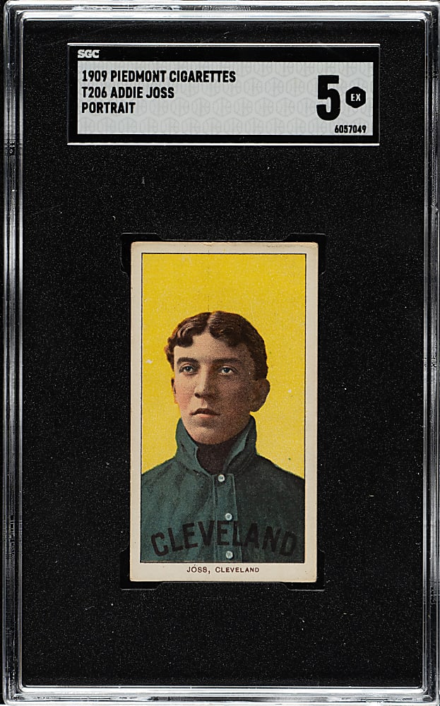 1909-1911 T206 White Border Addie Joss Portrait SGC EX 5