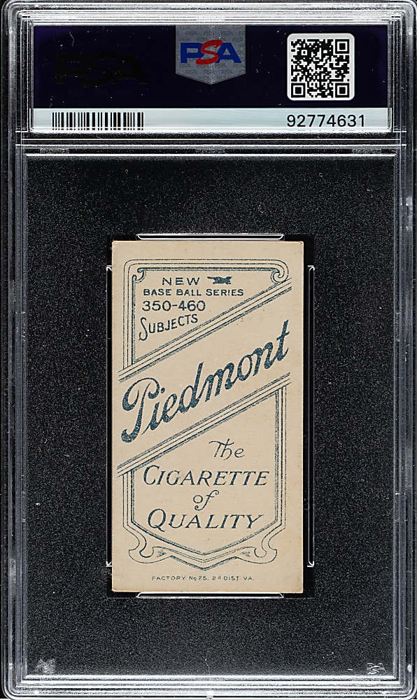 1909-1911 T206 White Border Hugh Duffy PSA EX-MT 6