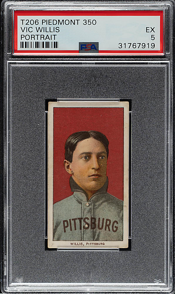 1909-1911 T206 White Border Vic Willis Portrait PSA EX 5