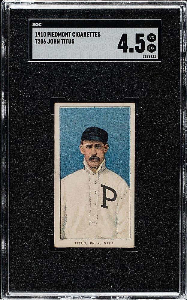 1909-1911 T206 White Border John Titus SGC VG/EX+ 4.5