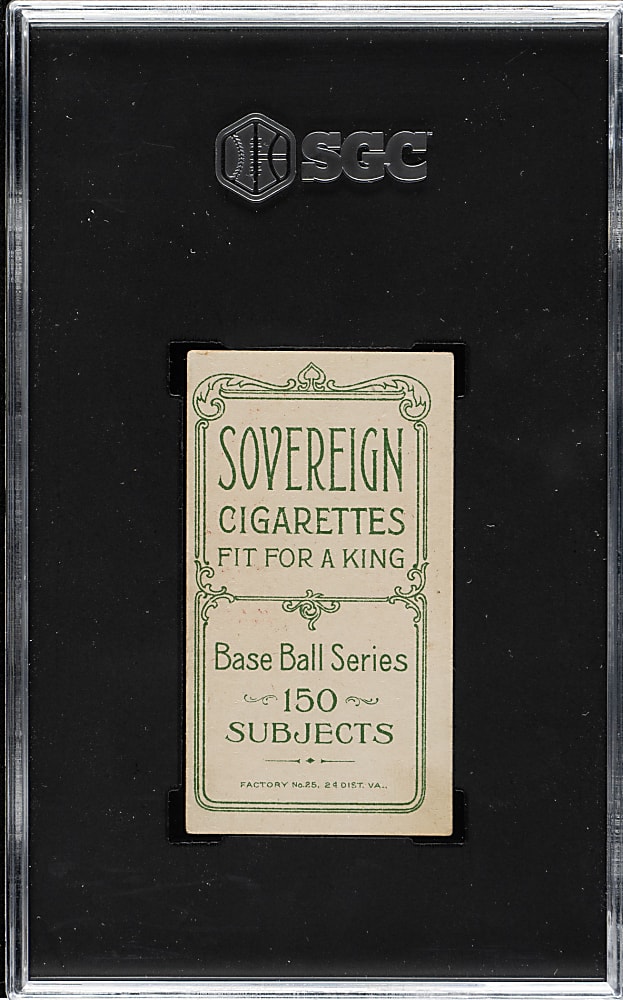 1909-1911 T206 White Border Ginger Beaumont SGC EX 5 - Sovereign 150 Back - 1 of 1 - Highest Graded!