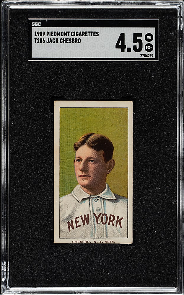 1909-1911 T206 White Border Jack Chesbro SGC VG/EX+ 4.5