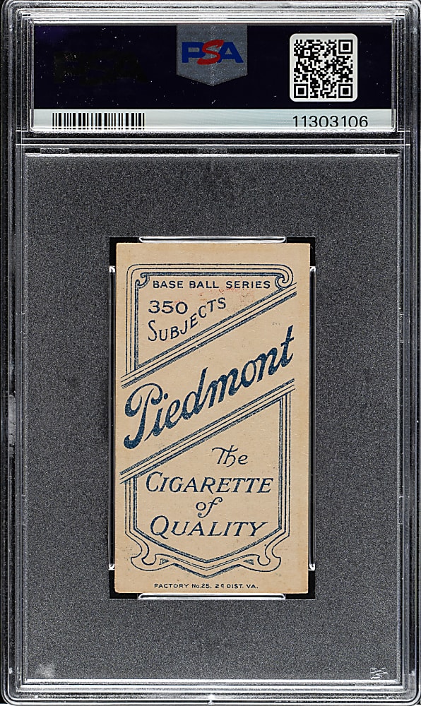 1909-1911 T206 White Border Lou Fiene Portrait PSA EX-MT 6