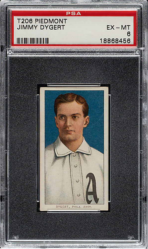 1909-1911 T206 White Border Jimmy Dygert PSA EX-MT 6