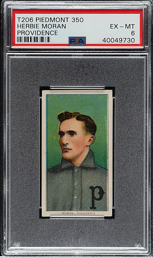 1909-1911 T206 White Border Herbie Moran PSA EX-MT 6
