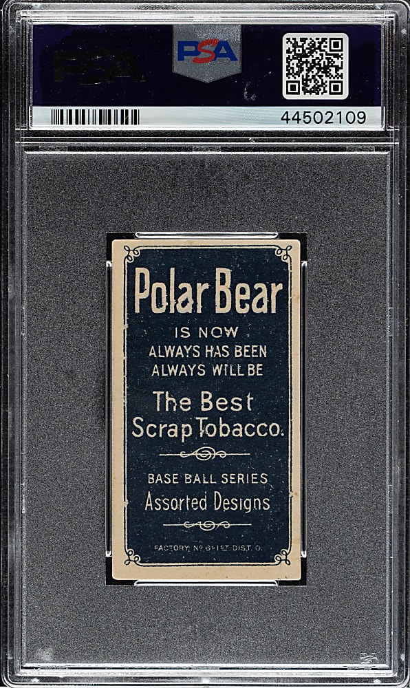 1909-1911 T206 White Border Clark Griffith Batting PSA EX 5 - Polar Bear Back - Highest Graded!