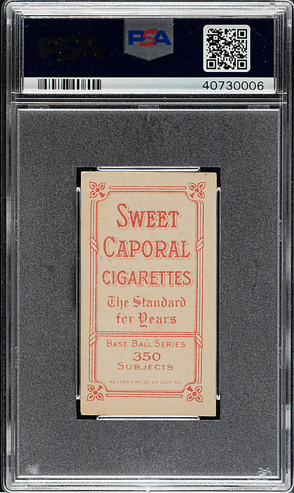 1909-1911 T206 White Border Ed Summers PSA EX-MT 6