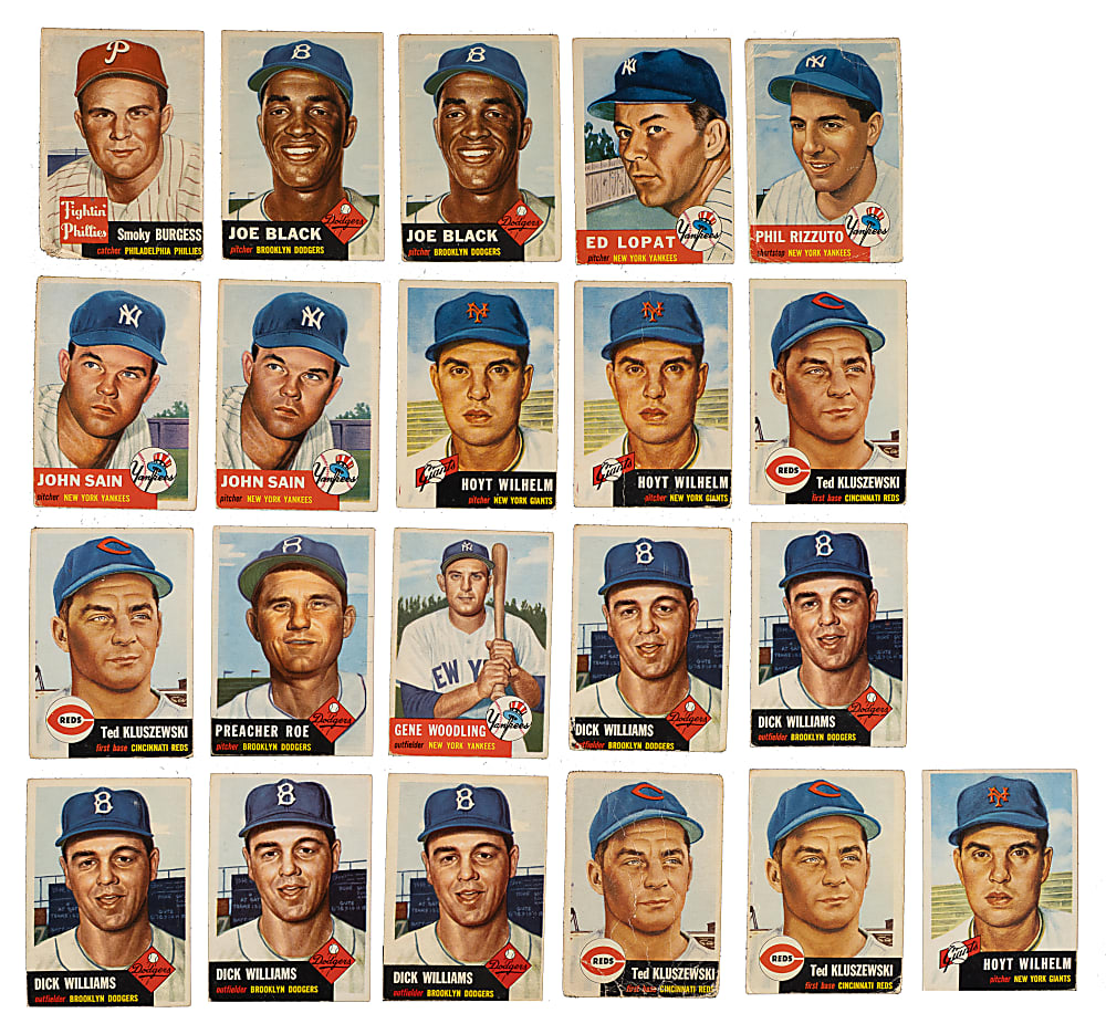 1953 Topps Partial Set (138/274) Plus 213 Duplicates