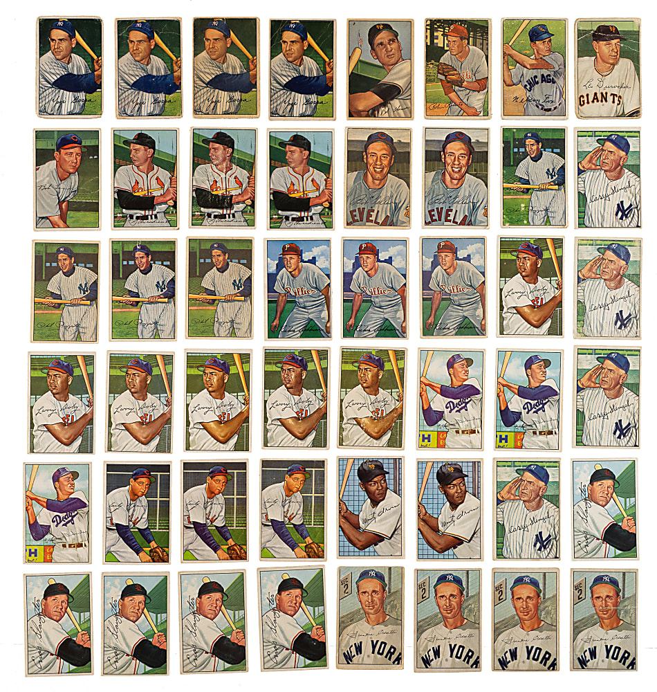 1952 Bowman Partial Set (198/252) Plus 275 Duplicates