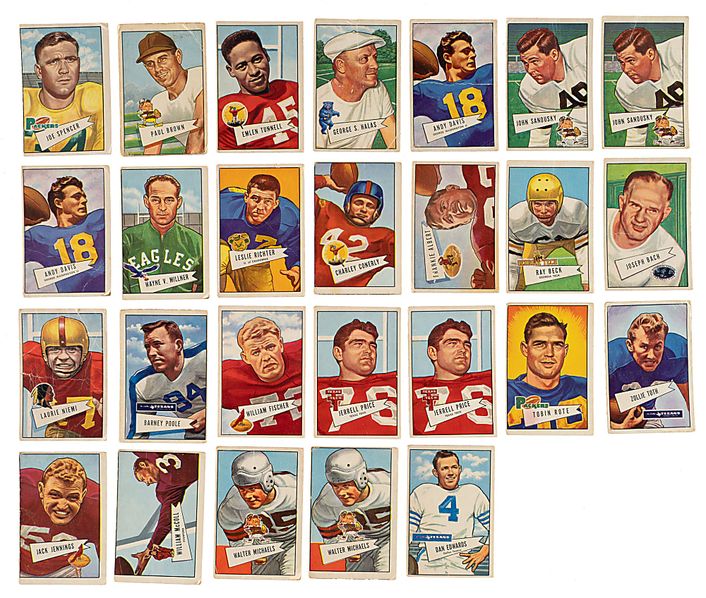 1952 Bowman Large Football Collection (30)