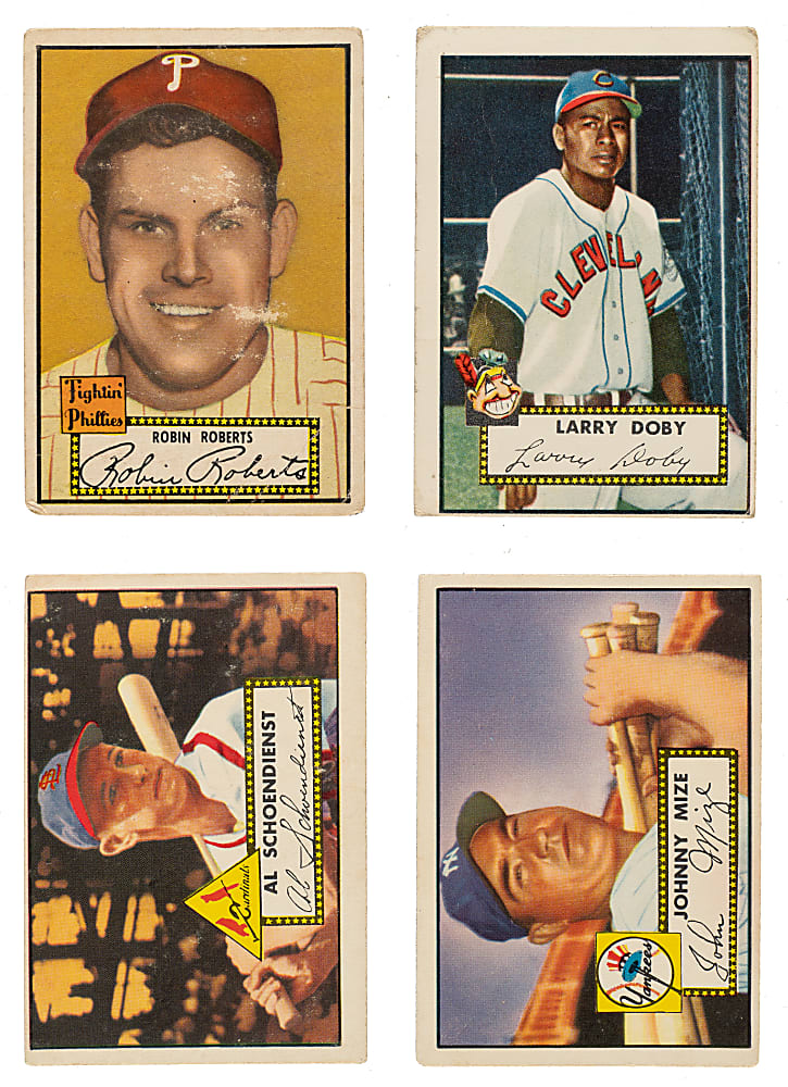 1952 Topps Low-Number Collection (89) Including Larry Doby and Robin Roberts