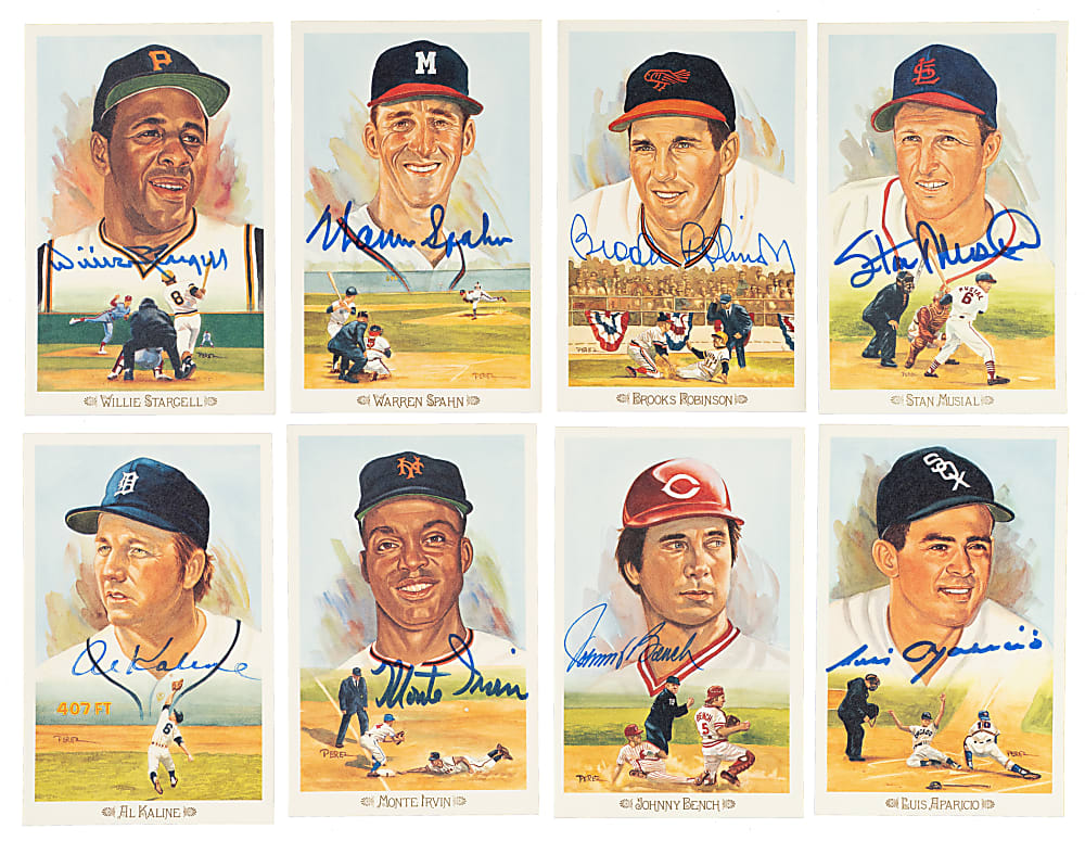 1989 Perez-Steele Celebration Complete Set (44) with 23 Signed Cards Including Berra, Snider, and Yastrzemski
