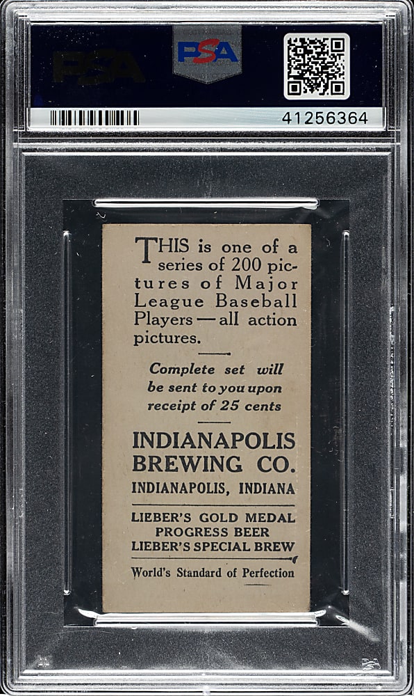 1916 M101-4 Indianapolis Brewing Co. #184 Ed Walsh PSA VG-EX 4 - The ONLY Graded Example!