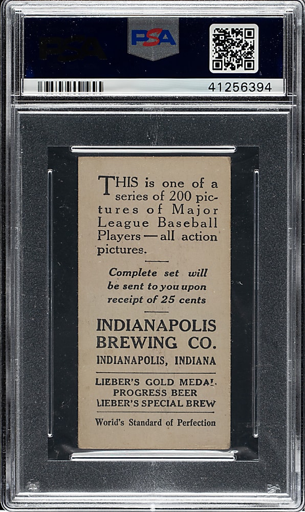 1916 M101-4 Indianapolis Brewing Co. #13 Chief Bender PSA VG-EX 4 - The ONLY Graded Example!