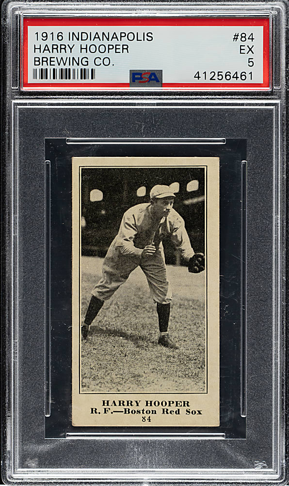 1916 M101-4 Indianapolis Brewing Co. #84 Harry Hooper PSA EX 5 - 1 of 1 - Highest Graded!