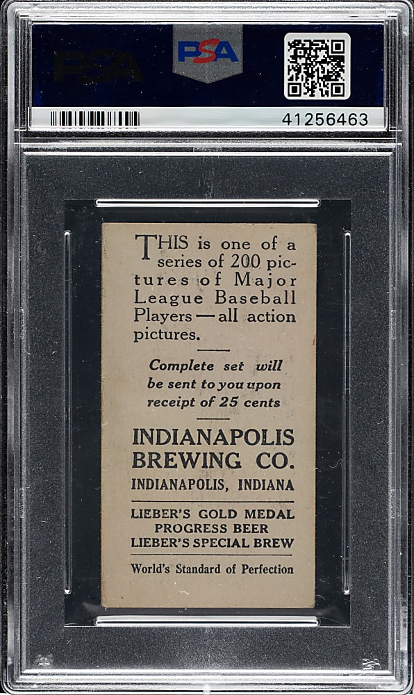 1916 M101-4 Indianapolis Brewing Co. #86 Miller Huggins PSA VG-EX 4 - The ONLY Graded Example!