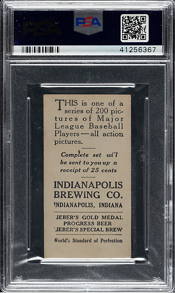 1916 M101-4 Indianapolis Brewing Co. #188 Zack Wheat PSA EX+ 5.5 - 1 of 1 - Highest Graded!