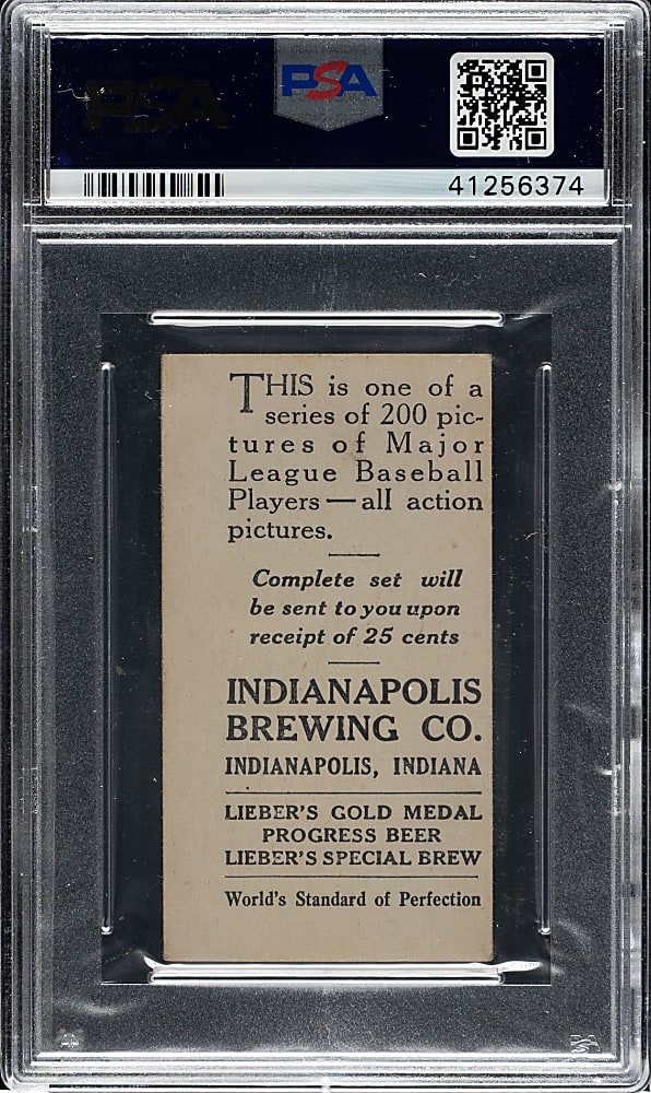 1916 M101-4 Indianapolis Brewing Co. #195 Joe Wood PSA EX+ 5.5 - 1 of 1 - Highest Graded!