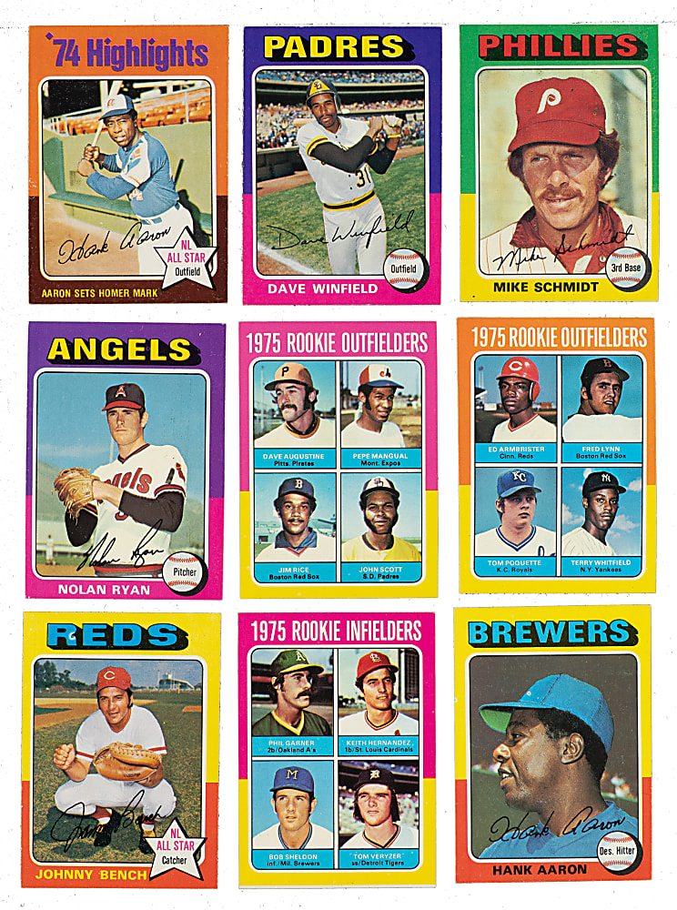 High-Grade 1975 Topps Complete Set (660)