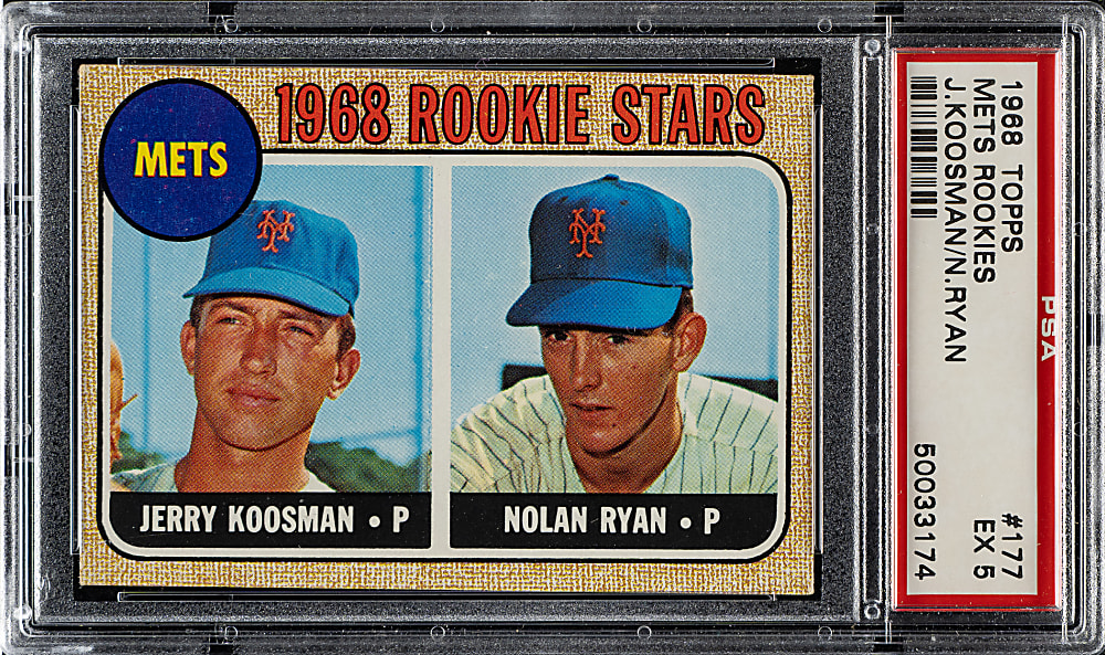 1968 Topps #177 Nolan Ryan Rookie PSA EX 5