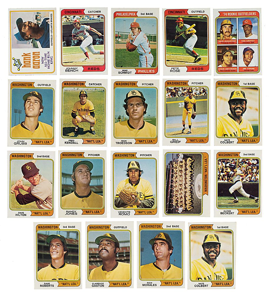 1974 Topps Complete Set (660) Plus 14 Washington Variations