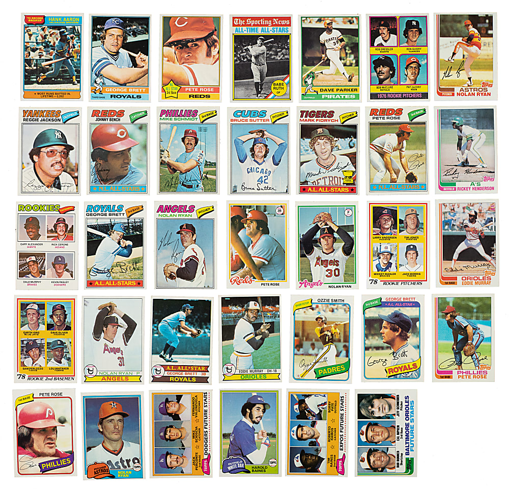 1976 to 1982 Topps Complete Set Collection (7 Sets, 4,950 Cards)