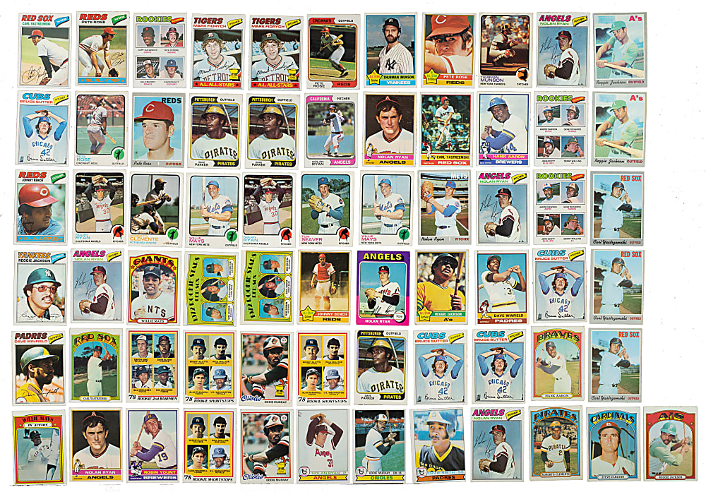 1970 to 1979 Topps Shoebox Collection (4,066) Including 330 Hall of Famers