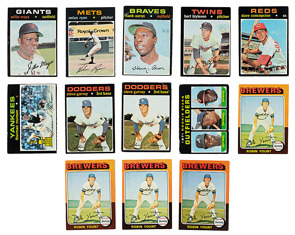 1970 to 1979 Topps Shoebox Collection (4,066) Including 330 Hall of Famers