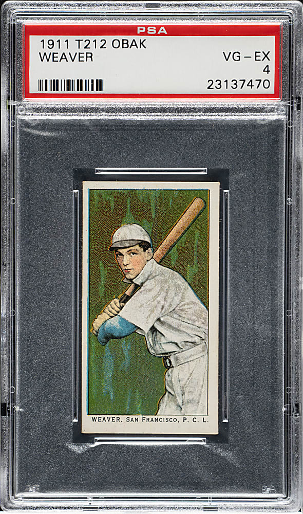 1911 T212 Obak Cigarettes Buck Weaver PSA VG-EX 4