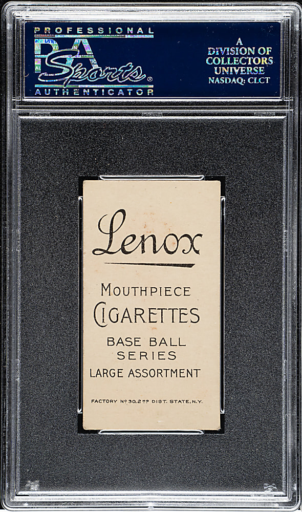 1909-1911 T206 White Border Sherry Magee with Bat PSA VG-EX+ 4.5 - Black Lenox Back - The ONLY PSA-Graded Example!