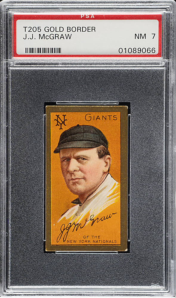 1911 T205 Gold Border John McGraw PSA NM 7