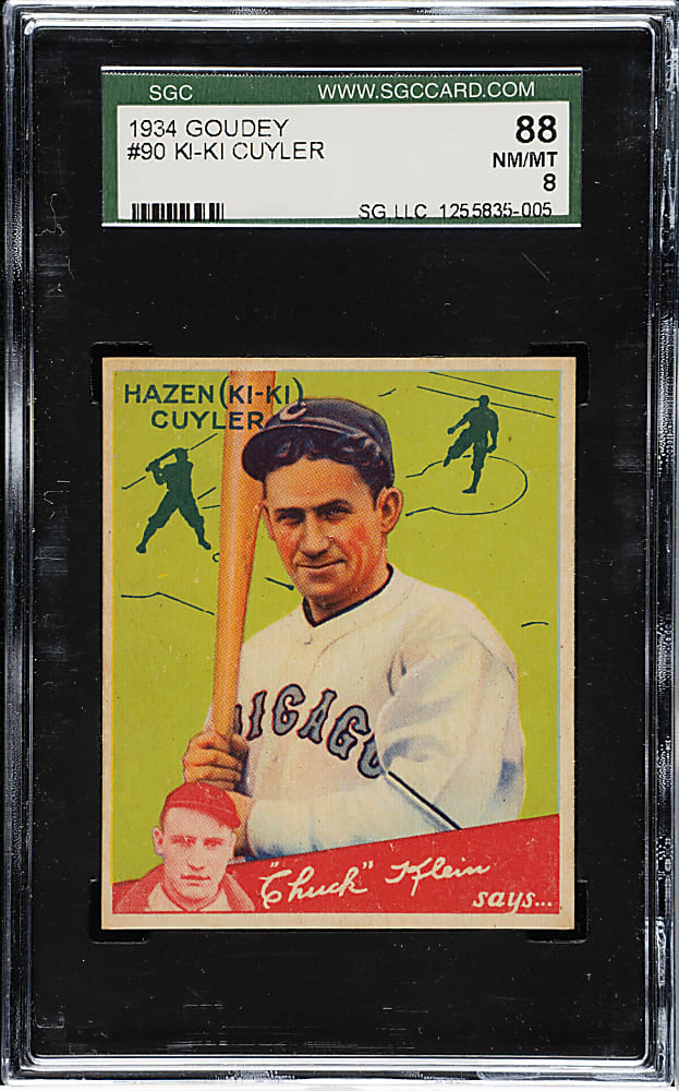 1934 R320 Goudey #90 KiKi Cuyler SGC NM/MT 88