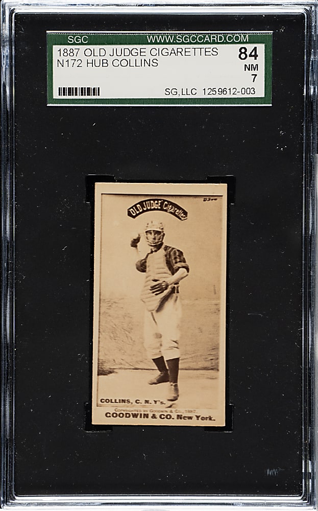 1887 N172 Old Judge Bill Collins SGC NM 84 - 1 of 1 - Highest Graded!