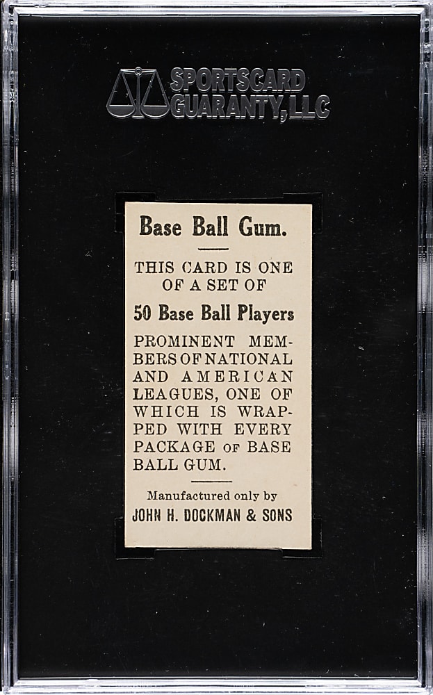 1909 E92 Dockman & Sons Topsy Hartsel SGC NM/MT 88 - 1 of 2 - Highest Graded!