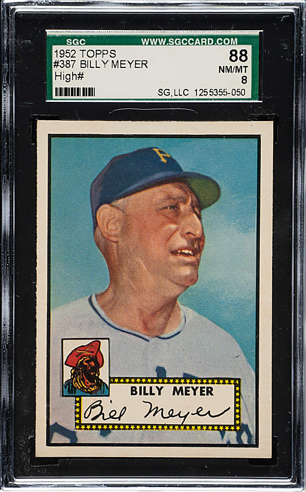 1952 Topps #387 Billy Meyer High Number SGC NM/MT 88