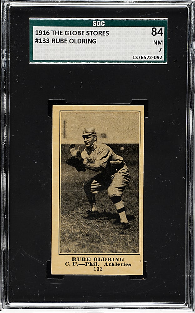 1916 H801-9 Globe Clothing Store #133 Rube Oldring SGC NM 84 - 1 of 1 - Highest Graded!