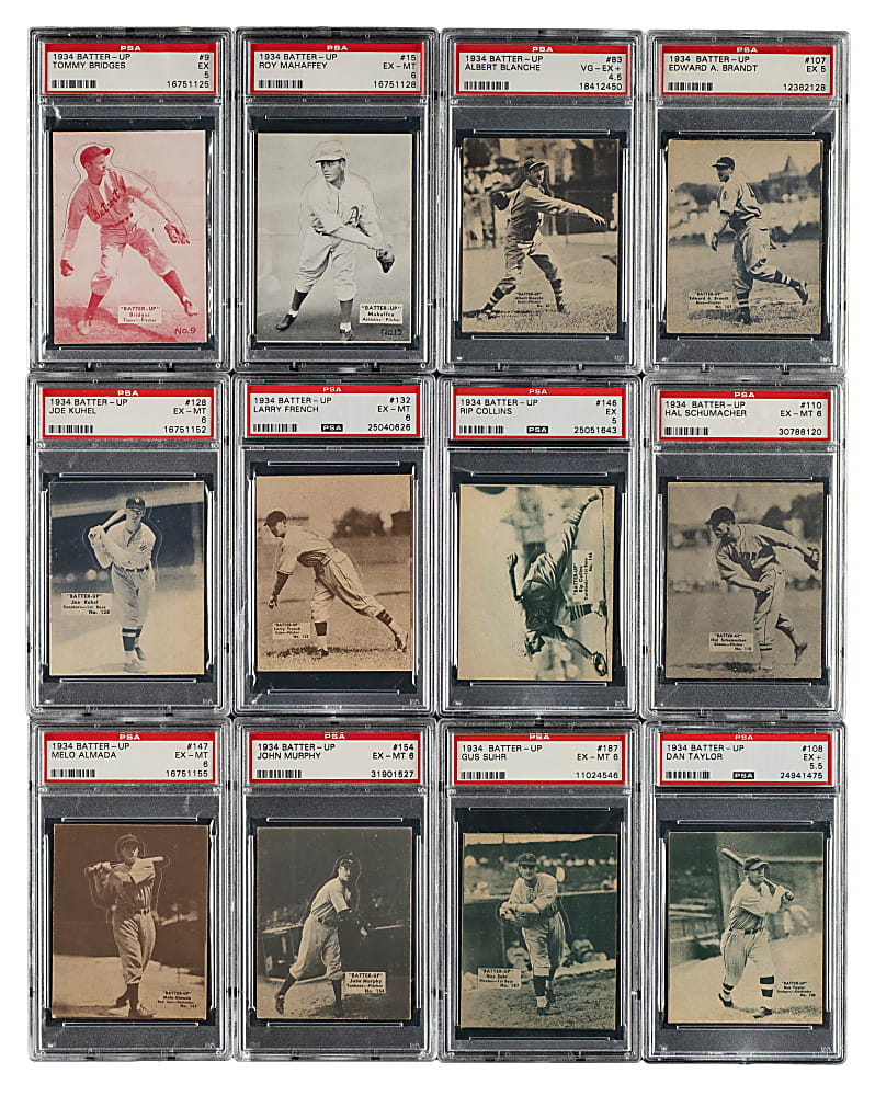 1934-1936 R318 Batter-Up Near-Complete Set (165/192)