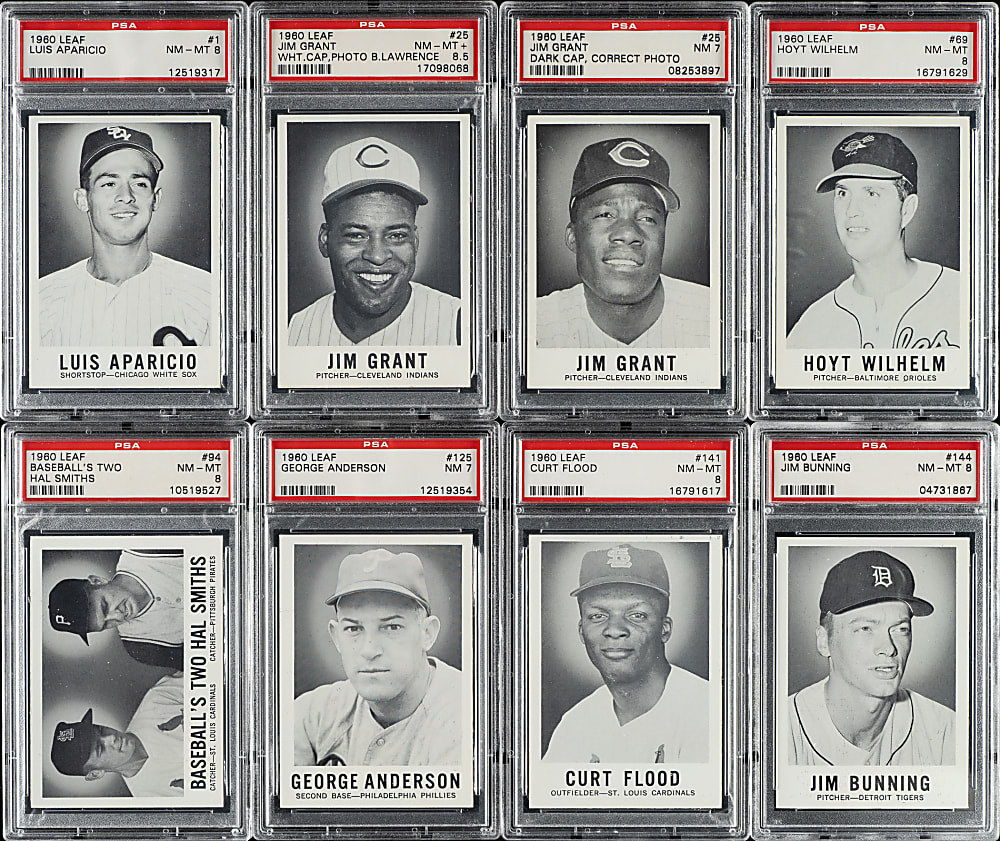 1960 Leaf PSA-Graded Complete Set (144) Plus One Variation