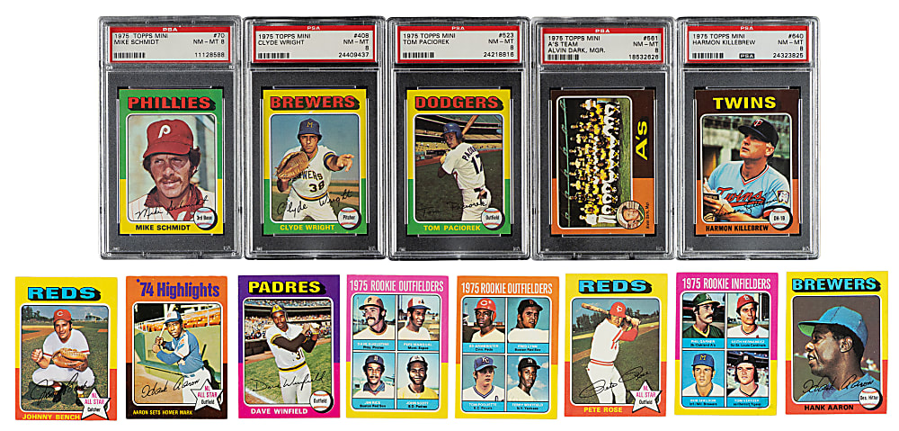 High-Grade 1975 Topps Mini Complete Set (660)