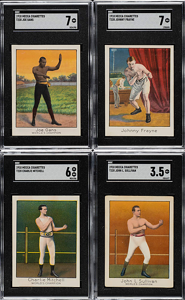 1910 T220 Mecca Champions Boxing Complete Set (50) Plus Three Silver Border