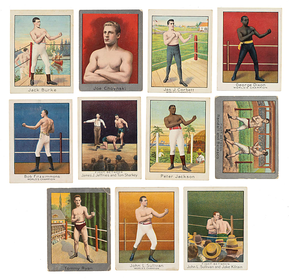 1910 T220 Mecca Champions Boxing Complete Set (50) Plus Three Silver Border