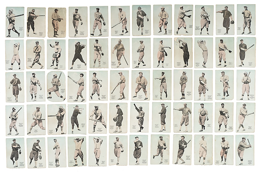 1916 Zeenut PCL Near-Complete Set (131/142) Including Chance, Southworth, and Risberg