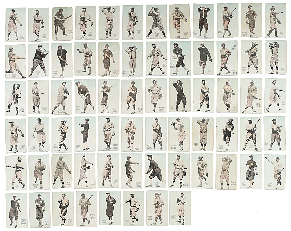 1916 Zeenut PCL Near-Complete Set (131/142) Including Chance, Southworth, and Risberg