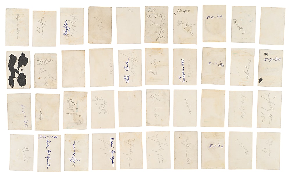 Signed 1930 Zeenut PCL Collection (44) Including Ernie Lombardi