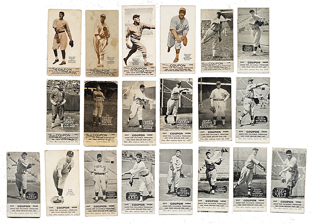 1917 to 1936 Zeenut PCL Collection (24) - All with Coupons