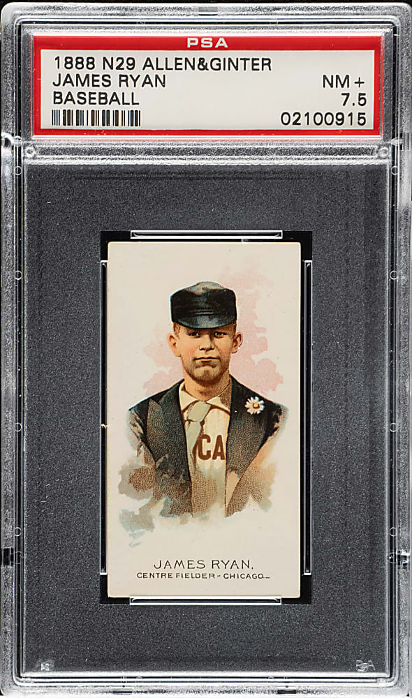 1889 N29 Allen & Ginter James Ryan PSA NM+ 7.5